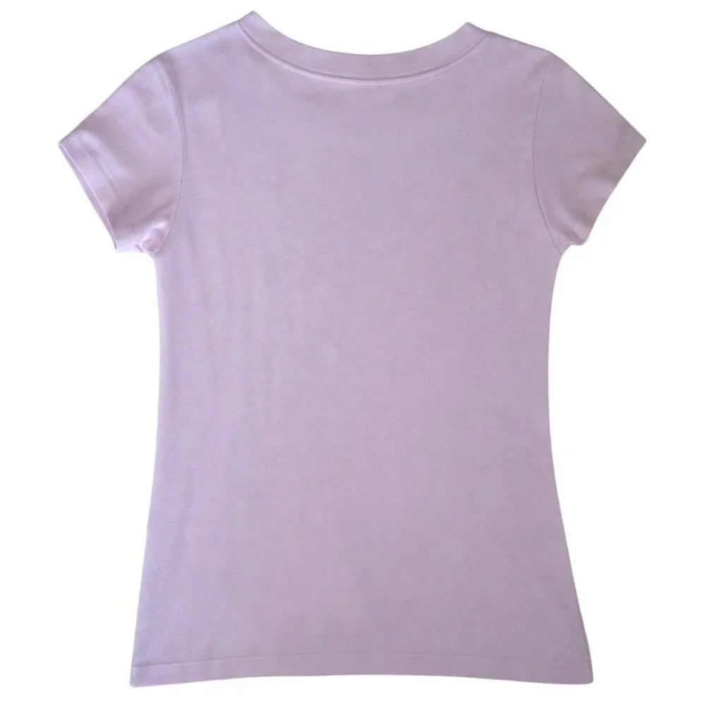 L’AGENCE Lilac Snow Cory Tee Shirt Medium New With Tags - Picture 4 of 13